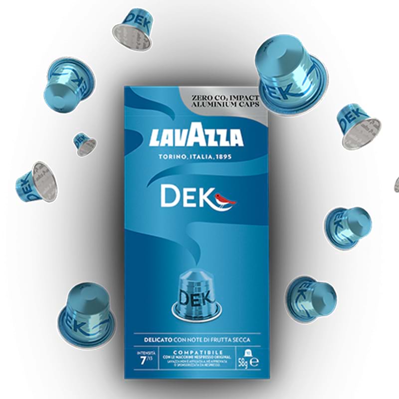 Capsule alluminio Lavazza Decaffeinato compatibili Nespresso