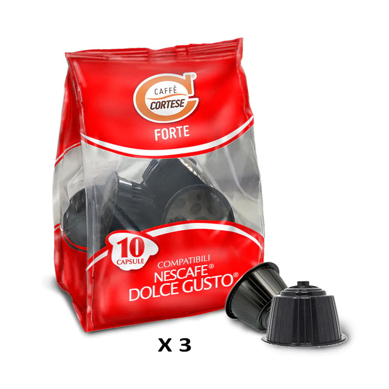 30 Caffè Cortese miscela forte capsule Nescafe Dolce Gusto