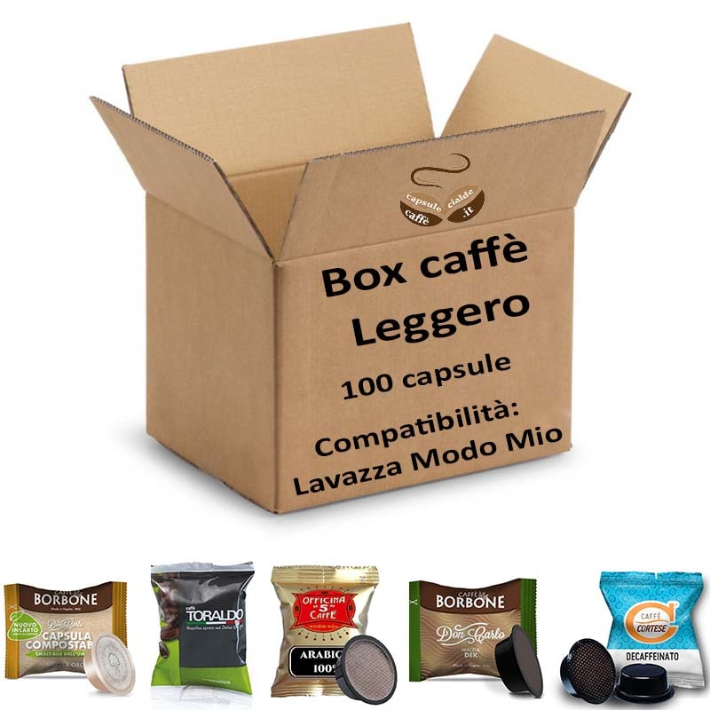 Box capsule caffè Leggero compatibili Lavazza a Modo Mio