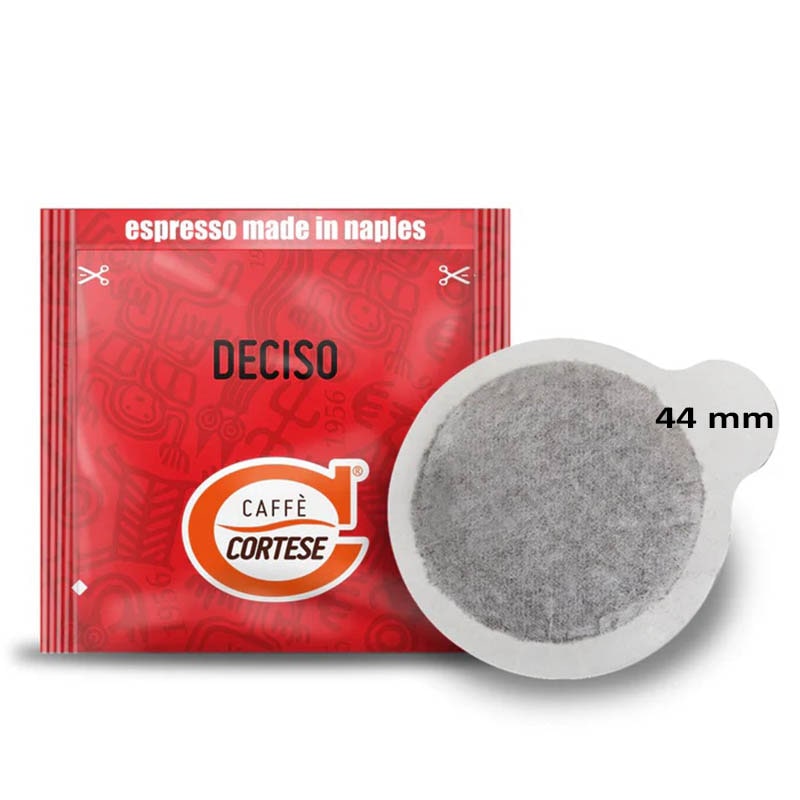 Caffè Cortese miscela Deciso cialde filtro carta 44 mm