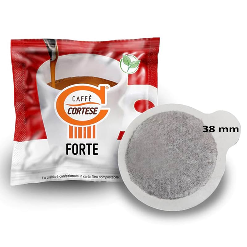 Caffè Cortese miscela forte cialde filtro carta 38 mm