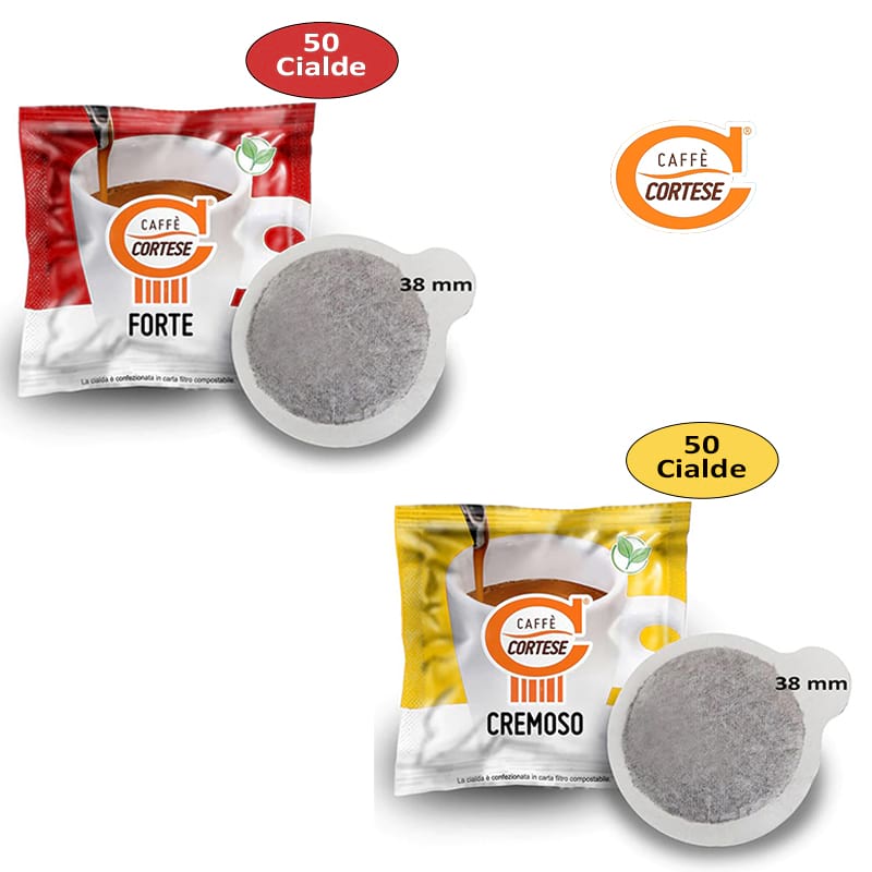 Kit assaggio caffè Cortese cialde filtro carta 38