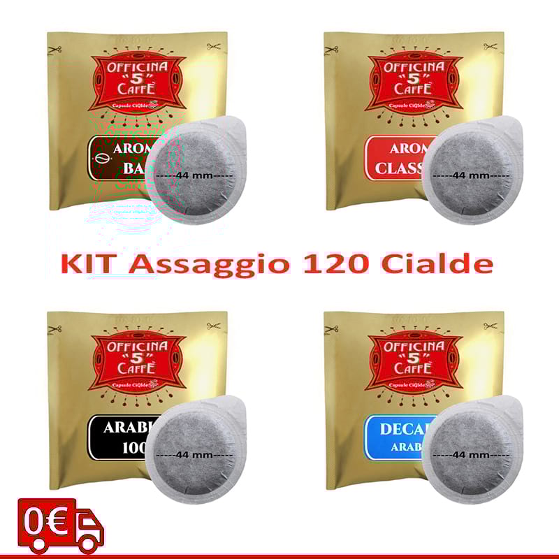 Kit assaggio cialde filtro carta 44 Officina 5 caffè