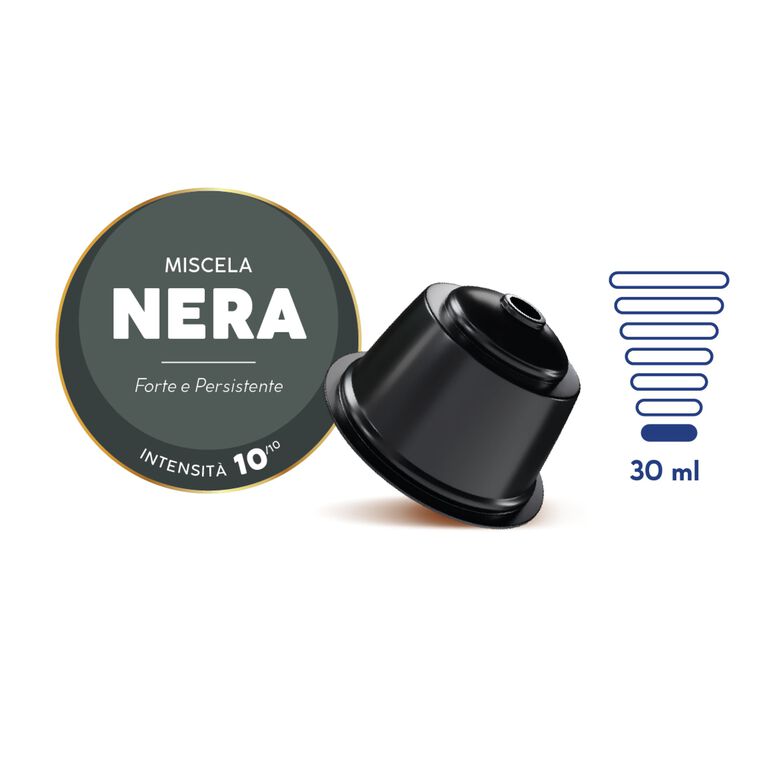 Capsule autoprotette caffè Borbone miscela Nera compatibili Dolce Gusto