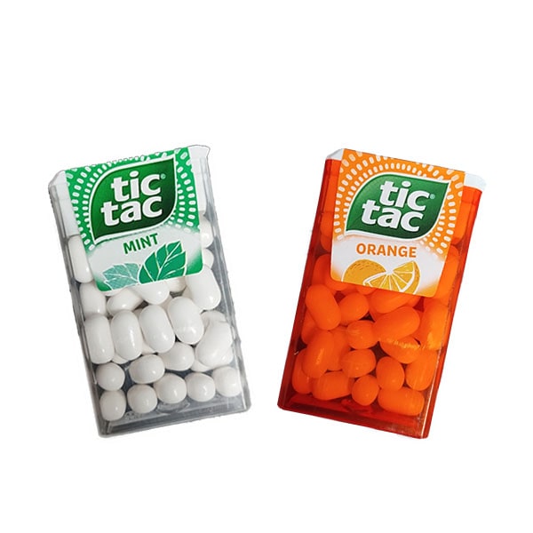Tic Tac Menta o Arancia 18g