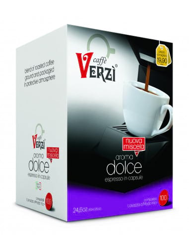 100 capsule caffè Verzì Aroma Dolce compatibili Lavazza a Modo Mio