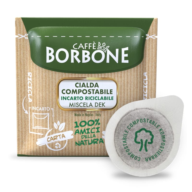 Cialde Ese 44 mm Caffè Borbone miscela Verde Dek