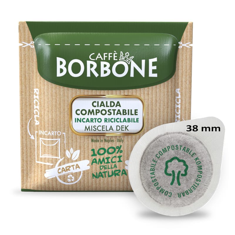 Cialde 38 mm Caffè Borbone miscela Verde Dek