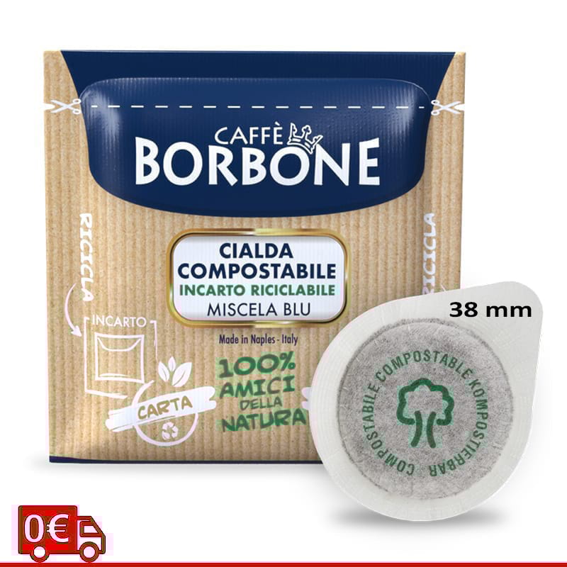 Caffè Borbone miscela Blu Cialde 38 mm