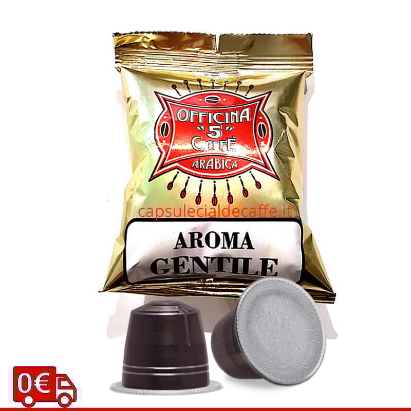 Aroma Gentile Officina 5 caffè capsule Nespresso spedizione gratuita