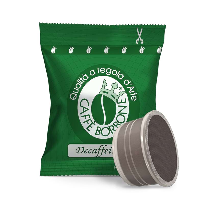Caffè Borbone miscela Verde Dek Capsule compatibili Lavazza Espresso Point
