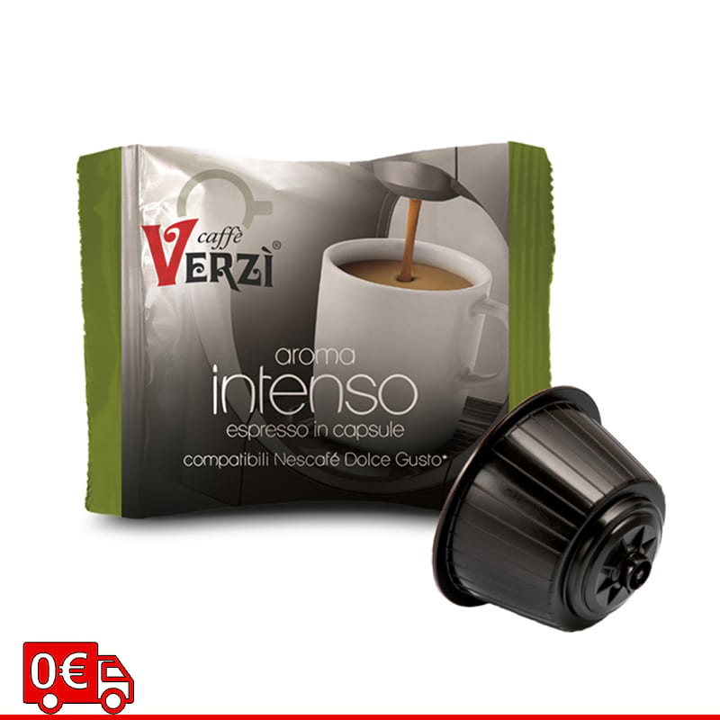 Capsule caffè Verzì aroma intenso compatibili Nescafè Dolce Gusto