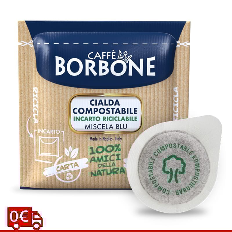 Caffè Borbone miscela Blu Cialde Ese 44 mm spedizione gratuita