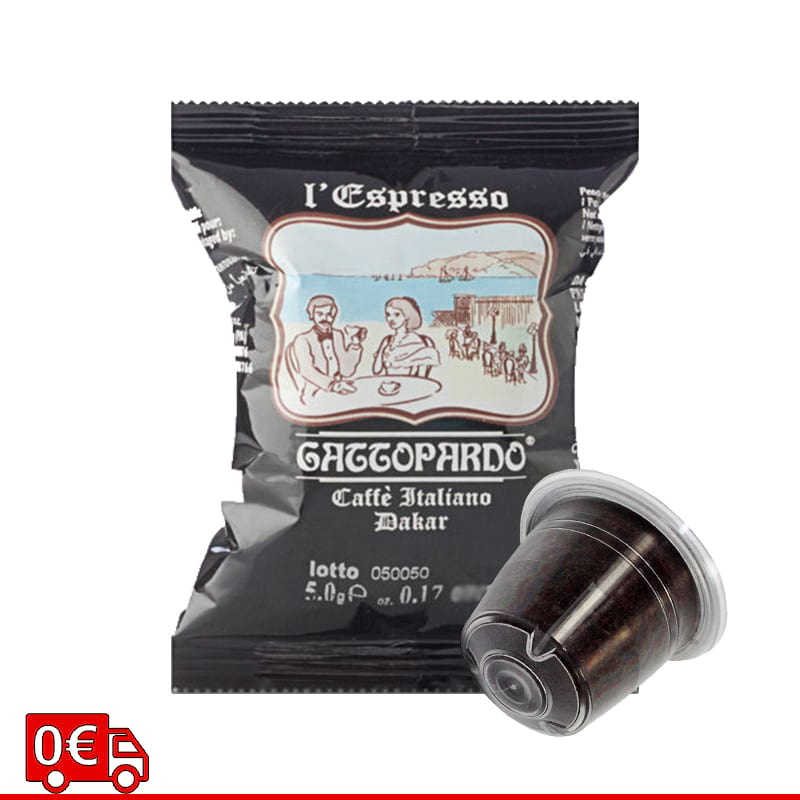 Capsule Caffè Gattopardo Dakar compatibili Nespresso