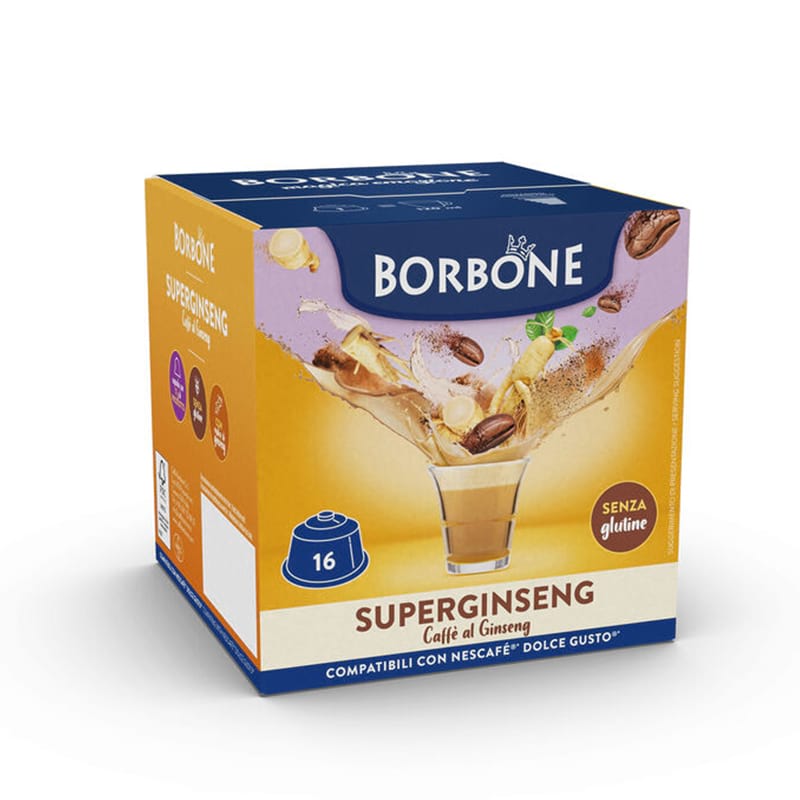 Superginseng Borbone in capsule Nescafè Dolce Gusto