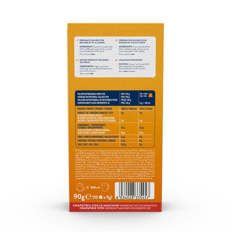 Tè Limone Borbone capsule compatibili Nespresso