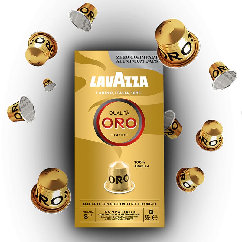 Capsule alluminio Lavazza Qualità Oro compatibili Nespresso