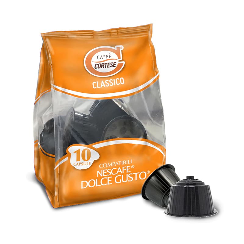 Capsule caffè Cortese miscela classico compatibili Nescafe Dolce Gusto