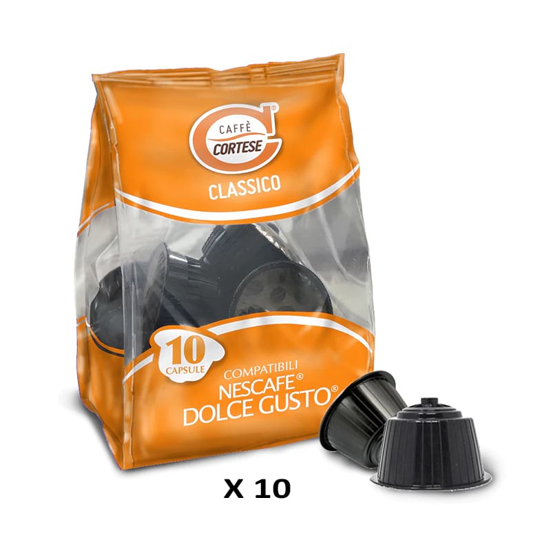 100 Caffè Cortese miscela classico capsule Nescafe Dolce Gusto