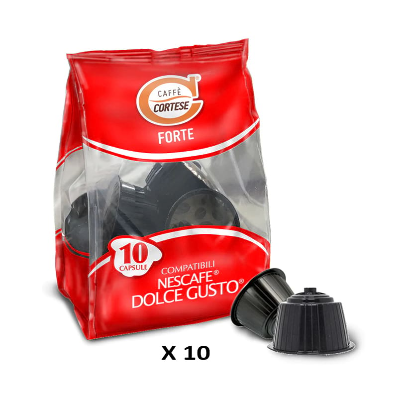 100 Caffè Cortese miscela forte capsule Nescafe Dolce Gusto