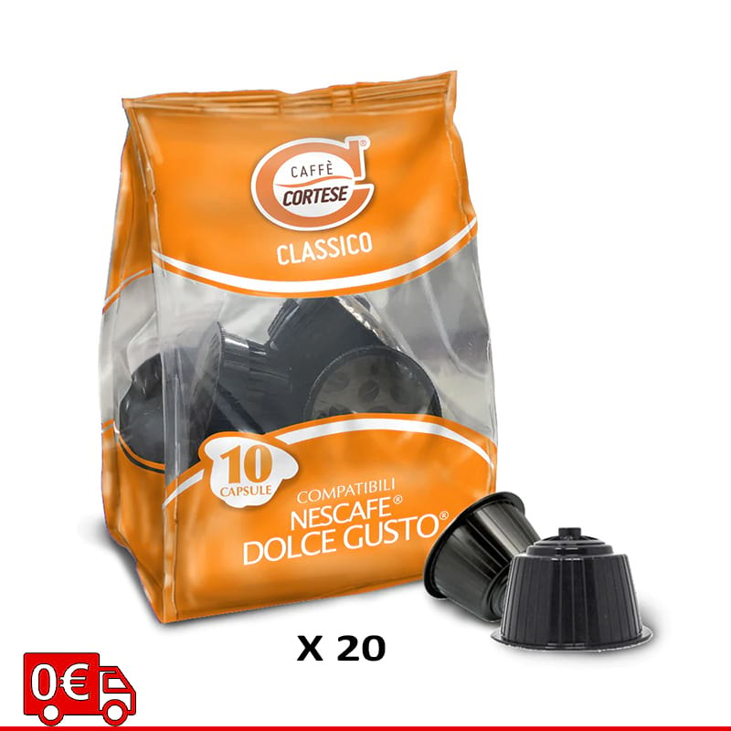 200 Caffè Cortese miscela classico capsule Nescafe Dolce Gusto