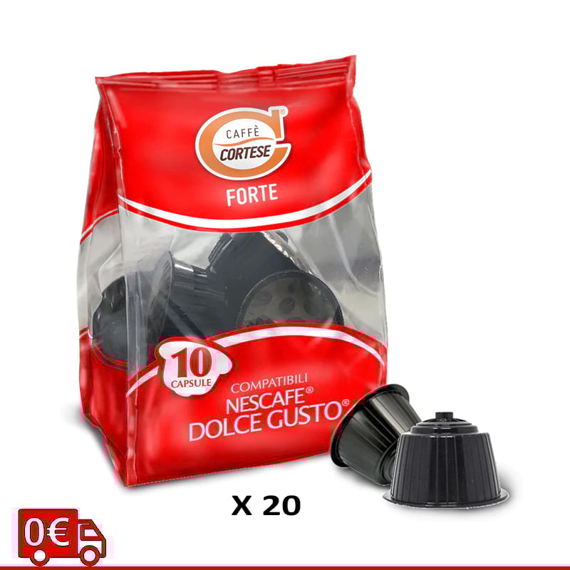 200 Caffè Cortese miscela forte capsule Nescafe Dolce Gusto