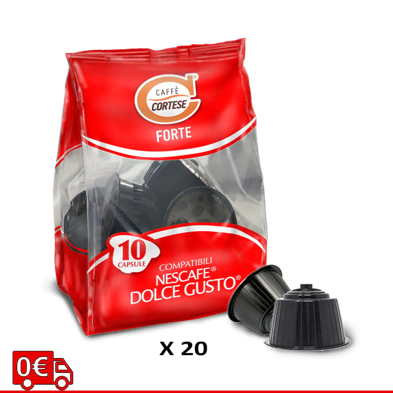 200 Caffè Cortese miscela forte capsule Nescafe Dolce Gusto