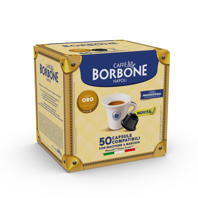 Capsule autoprotette Borbone Oro compatibili Nescafè Dolce Gusto