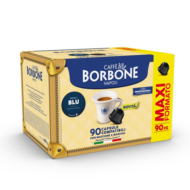 Capsule autoprotette Borbone Blu compatibili Nescafè Dolce Gusto