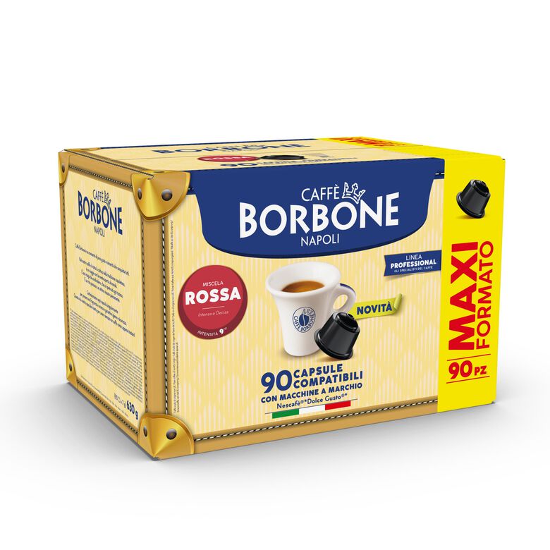 Capsule autoprotette Borbone Rosso compatibili Nescafè Dolce Gusto