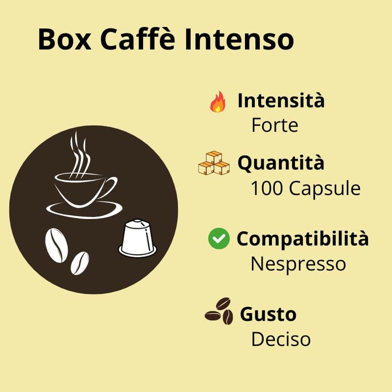 Miscele miste di Caffè Intenso in capsule compatibili Nespresso