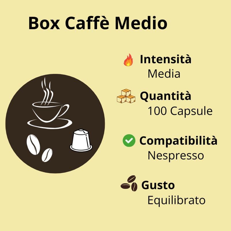 Miscele miste di Caffè media intensità in capsule compatibili Nespresso