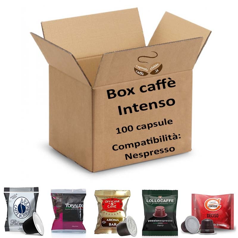 Box capsule caffè Intenso compatibili Nespresso