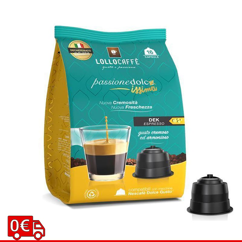 Lollo Dek capsule compatibili Nescafe Dolce Gusto