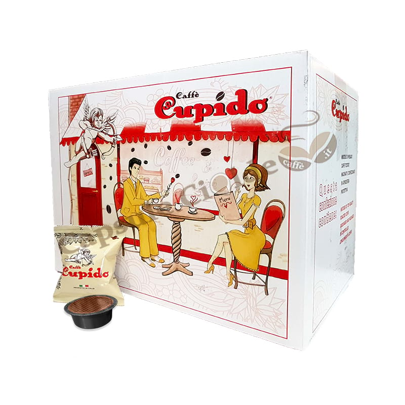 100 capsule Caffè Cupido miscela Red compatibili Lavazza a Modo Mio