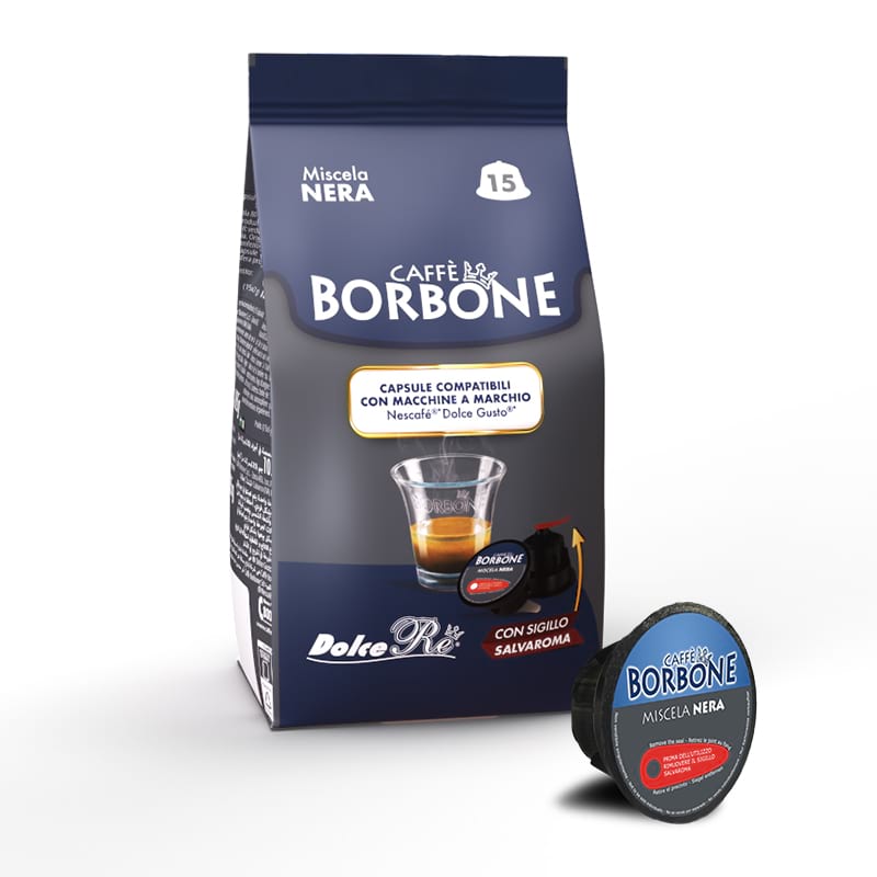 15 capsule Borbone Nero Nescafe Dolce Gusto