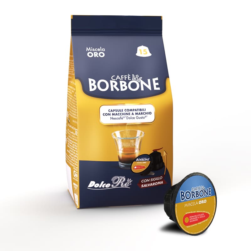 15 capsule Borbone Oro Nescafe Dolce Gusto