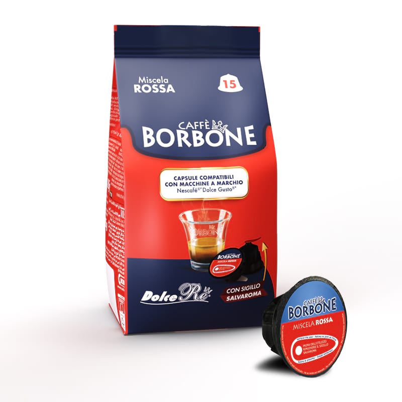 15 capsule Borbone Rosso Nescafe Dolce Gusto