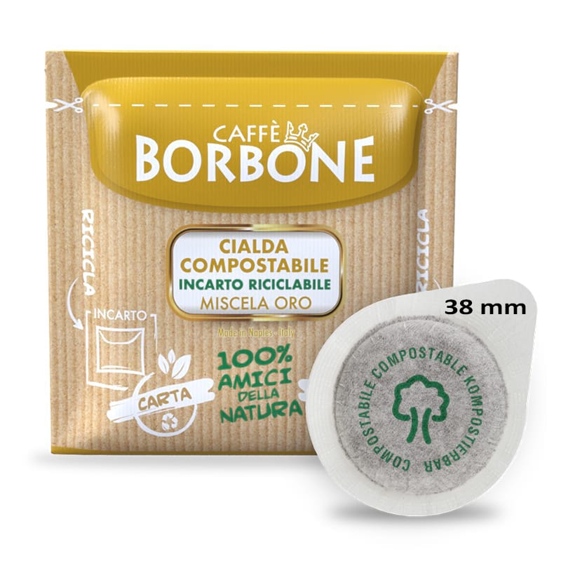 25 Cialde 38 mm Borbone miscela Oro