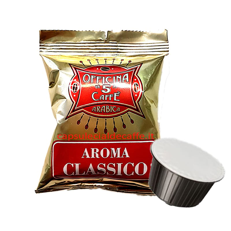 Aroma Classico Officina 5 caffè Capsule compatibili Nescafè Dolce Gusto