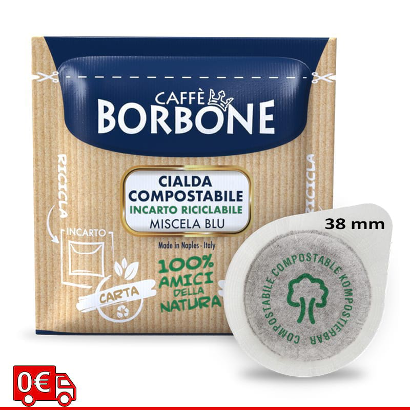 Caffè Borbone miscela Blu Cialde 38 mm