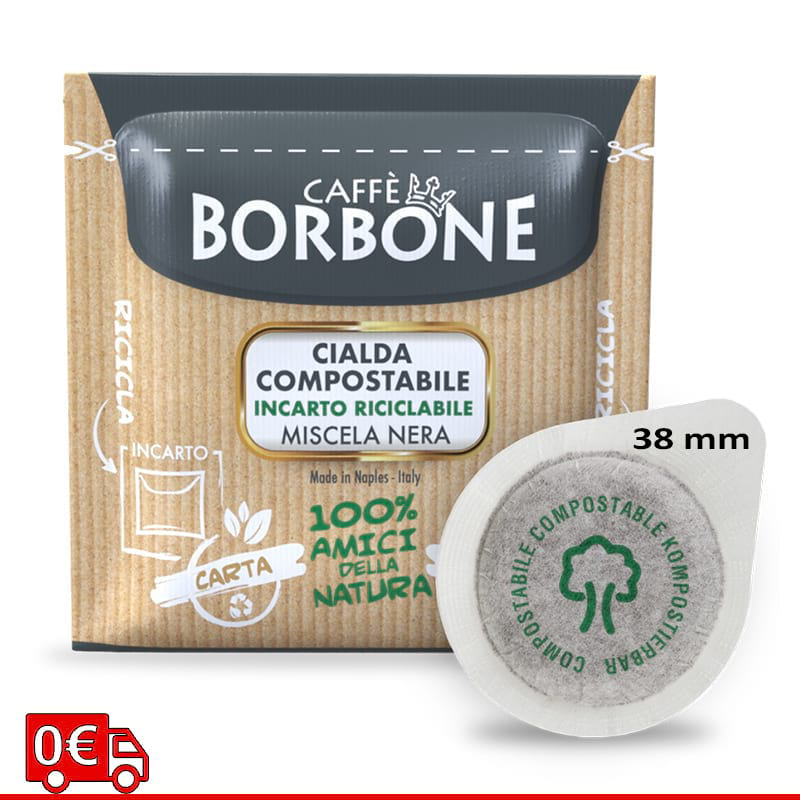 Caffè Borbone miscela Nera Cialde 38 mm