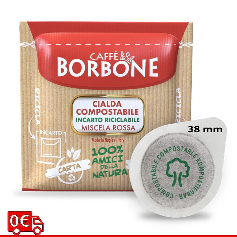 Caffè Borbone miscela Rossa Cialde 38 mm