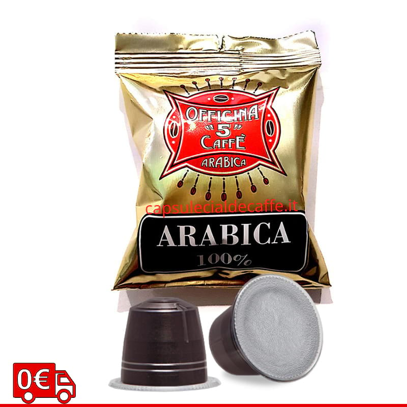 Arabica Officina 5 caffè capsule Nespresso spedizione gratuita