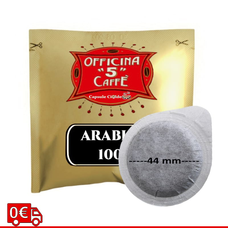 Arabica officina 5 caffè Cialde Filtro carta 44 mm