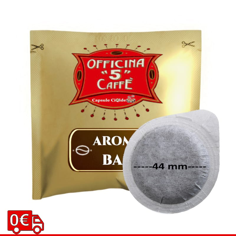 Aroma Bar officina 5 caffè Cialde Filtro carta 44 mm
