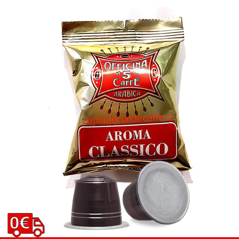 Aroma Classico Officina 5 caffè capsule Nespresso spedizione gratuita