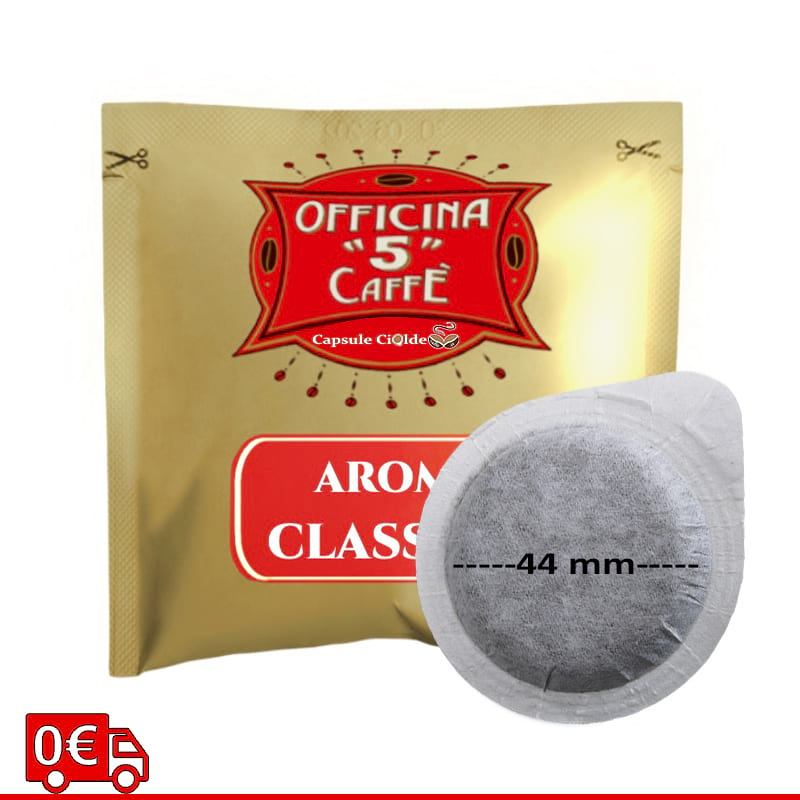 Aroma Classico officina 5 caffè Cialde Filtro carta 44 mm