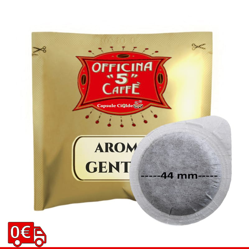 Aroma Gentile officina 5 caffè Cialde Filtro carta 44 mm