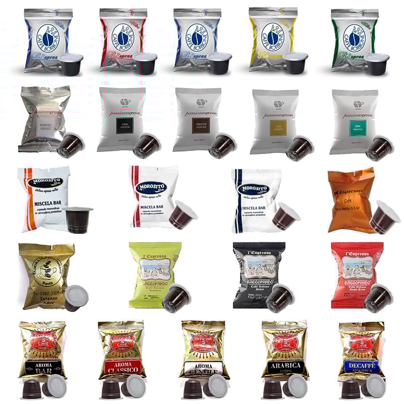 Componi la tua scatola mista di caffè in Capsule Nespresso